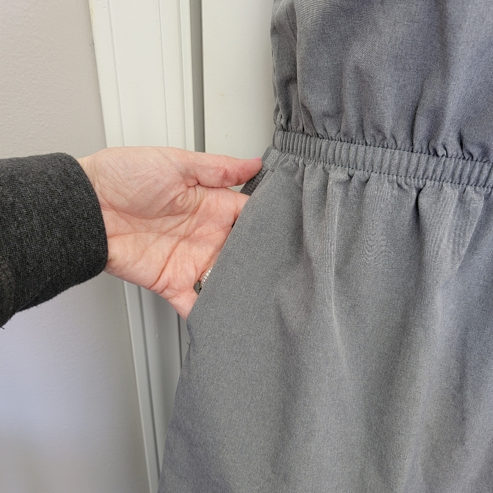 The North Face Dress Gray Stretchy Sleeveless Elastic Waist Pockets Travel 6 - Picture 5 of 13
